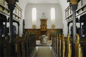 In the St. Petri church: view towards the pulpit